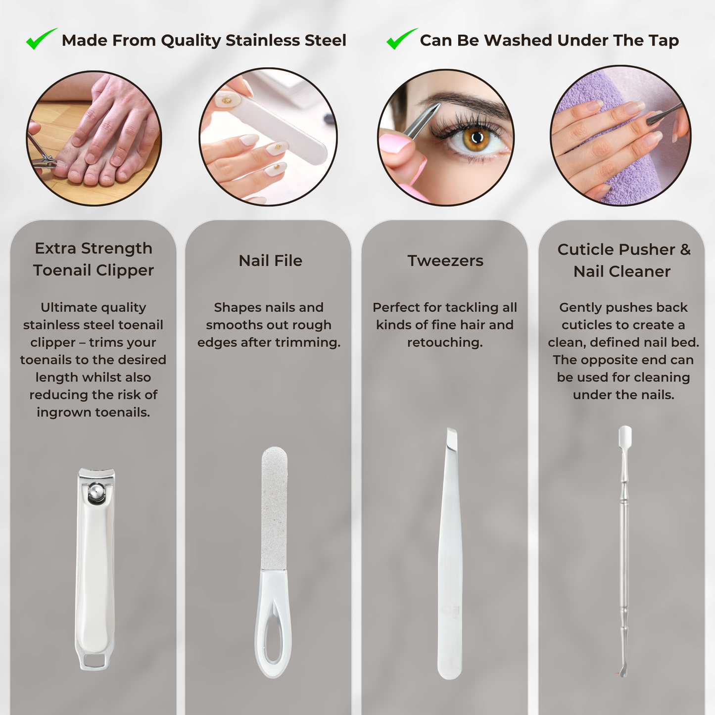 Clay Luxury Seven Piece Manicure Set